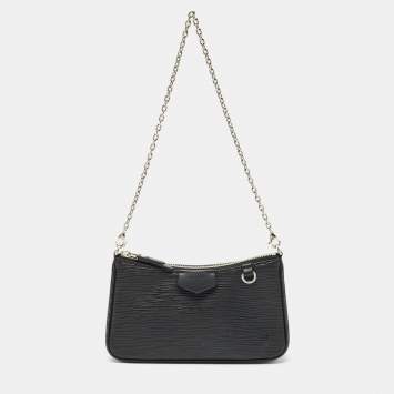 Louis Vuitton Black Epi Leather Easy Pouch On Strap Bag