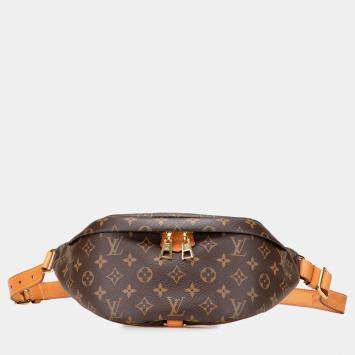 Pre Owned Louis Vuitton Brown Monogram Bumbag