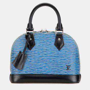 Louis Vuitton Blue Epi Denim Alma BB