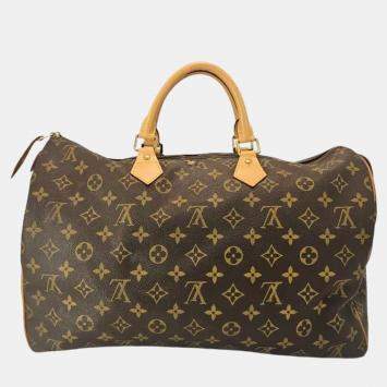 Pre Owned Louis Vuitton Speedy 40 Monogram Canvas Shoulder Bag