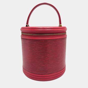 Louis Vuitton Cannes Red Epi Leather Vanity Case