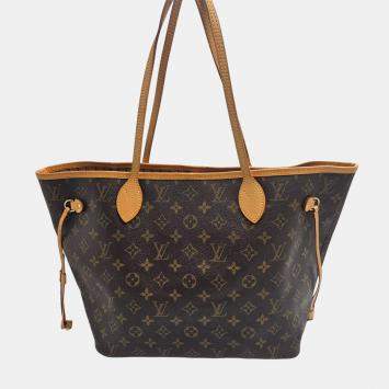 Louis Vuitton Neverfull MM Brown Monogram Canvas Tote Bag