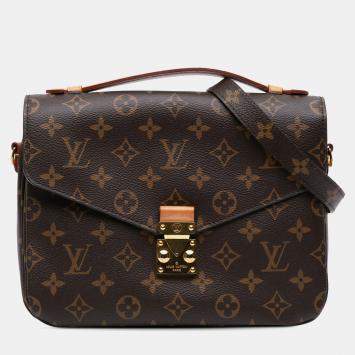 Louis Vuitton Brown Monogram Pochette Metis Bag
