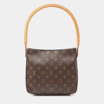 Pre Owned Louis Vuitton Looping MM Brown Monogram Canvas One Shoulder Bag