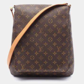 Louis Vuitton Musette Brown Monogram Canvas Shoulder Bag