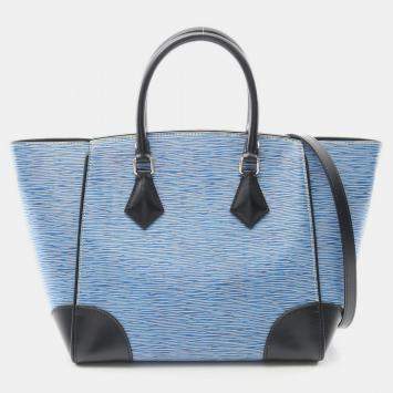 Pre Owned Louis Vuitton Phoenix MM Blue Epi Leather Tote Bag