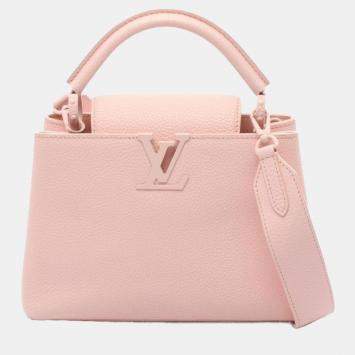 Pre Owned Louis Vuitton Capucines BB Audrose Leather Top Handle Bag