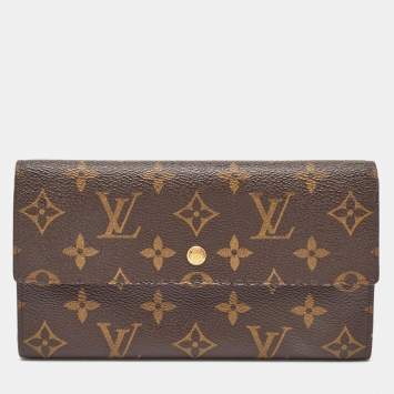 Pre Owned Louis Vuitton Monogram Canvas Sarah Long Wallet