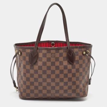 Louis Vuitton Damier Ebene Canvas Neverfull PM Bag