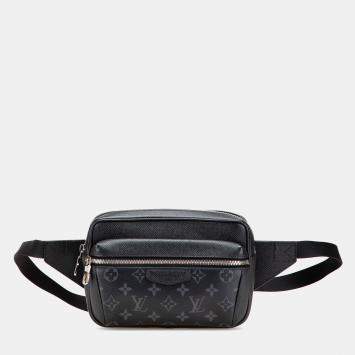 Pre Owned Louis Vuitton Black Monogram Eclipse Outdoor Bumbag