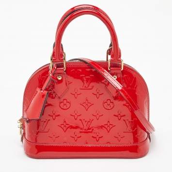 Louis Vuitton Cerise Monogram Vernis Alma BB Bag