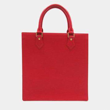 Louis Vuitton Red Epi Sac Plat PM