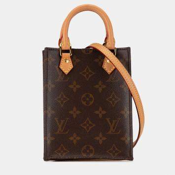 Louis Vuitton Brown Monogram Petit Sac Plat