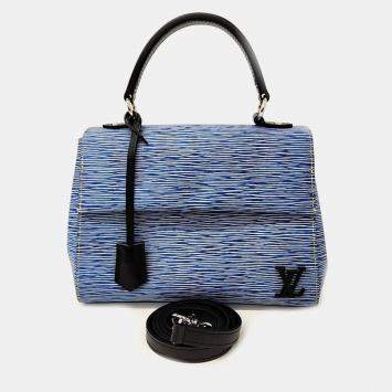 Pre Owned Louis Vuitton Blue Leather Epi Clooney BB