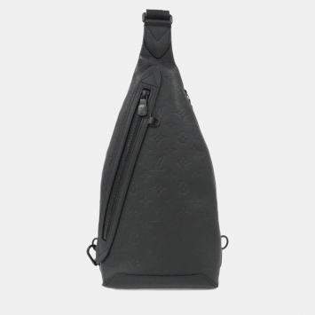 Pre Owned Louis Vuitton Duo Sling Monogram Shadow Leather Shoulder Bag