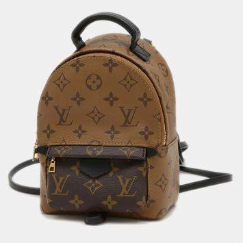 Pre Owned Louis Vuitton Palm Springs Mini Monogram Reverse Canvas Backpack