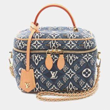 Pre Owned Louis Vuitton Blue Monogram Since 1854 Vanity Case PM