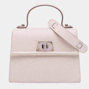 Louis Vuitton Beige Epi Sevigne Satchel