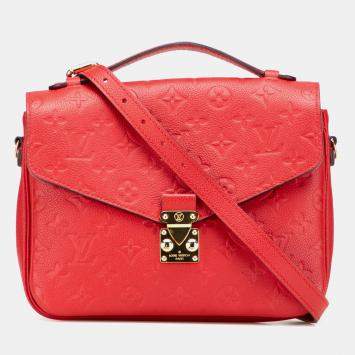 Louis Vuitton Red Monogram Empreinte Pochette Metis