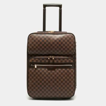 Pre Owned Louis Vuitton Damier Ebene Canvas Business Pegase Legere 55 Luggage