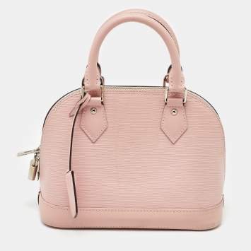 Pre Owned Louis Vuitton Rose Ballerine Epi Leather Alma BB Bag