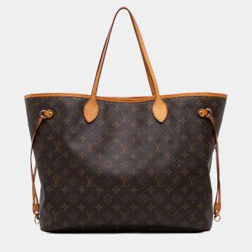 Louis Vuitton Brown Monogram Neverfull GM Bag