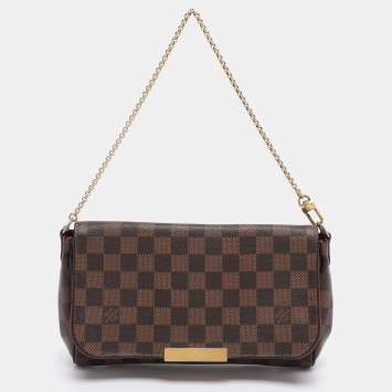 Pre Owned Louis Vuitton Damier Ebene Canvas Favorite MM Bag