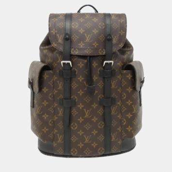 Louis Vuitton Brown Monogram Macassar Christopher MM Backpack