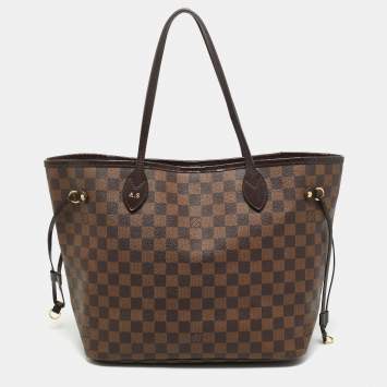 Pre Owned Louis Vuitton Damier Ebene Canvas Neverfull MM Bag
