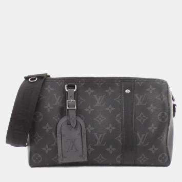 Pre Owned Louis Vuitton City Keepall Grey Reverse Canvas Shoulder Bag