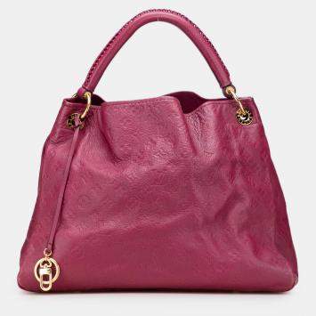 Pre Owned Louis Vuitton Red Monogram Empreinte Artsy MM