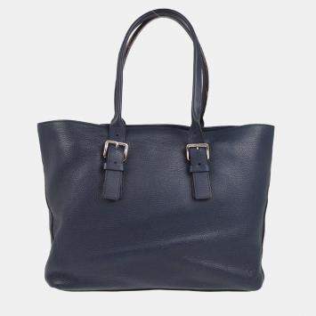Louis Vuitton Navy Taurillon Cabas Voyage Tote Bag