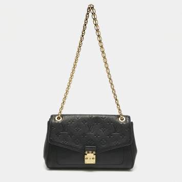 Louis Vuitton Black Monogram Empreinte Leather Saint Germain PM Bag