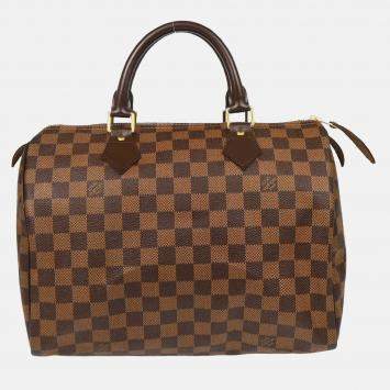 Pre Owned Louis Vuitton Speedy 30 Damier Canvas Handbag