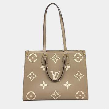 Louis Vuitton Beige Leather Empreinte On the Go MM bag