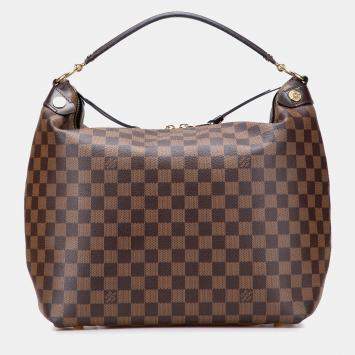Pre Owned Louis Vuitton Brown Damier Ebene Duomo Hobo