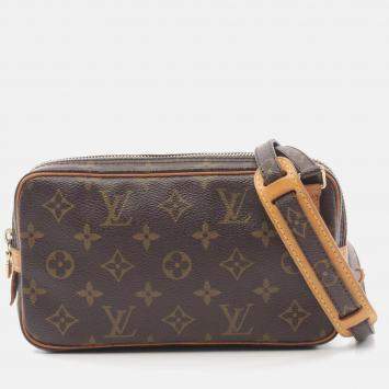 Pre Owned Louis Vuitton Pochette Marly Bandouliere Crossbody Shoulder Bag  Monogram