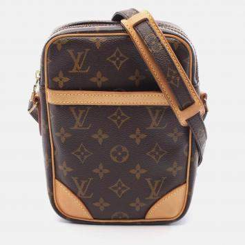 Pre Owned Louis Vuitton Danube Shoulder Crossbody Bag  Monogram Canvas
