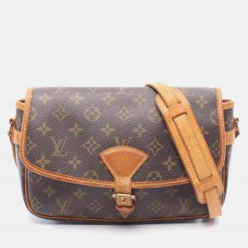 Pre Owned Louis Vuitton Sologne Shoulder Bag  Monogram Canvas Brown