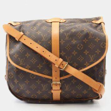 Pre Owned Louis Vuitton Samuel 35 Crossbody Shoulder Bag  Monogram Canvas