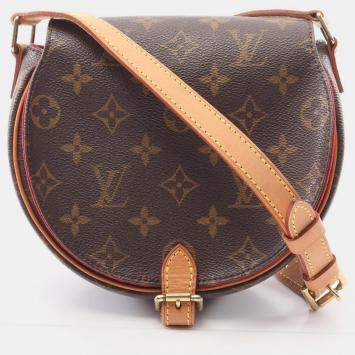 Pre Owned Louis Vuitton Tambourine Shoulder Bag  Monogram Canvas Brown