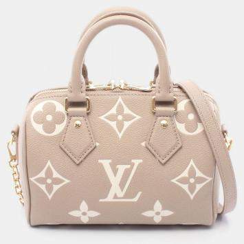 Pre Owned  Louis Vuitton Speedy Bandoulière 20 Tourterelle Cream Leather Handbag