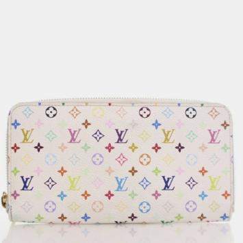 Pre Owned Louis Vuitton Zippy Multicolor Monogram Canvas Wallet