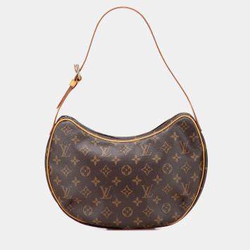 Pre Owned Louis Vuitton Brown Monogram Croissant MM