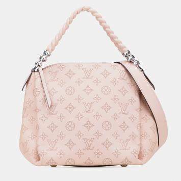 Pre Owned Louis Vuitton Pink Monogram Mahina Babylone Chain BB