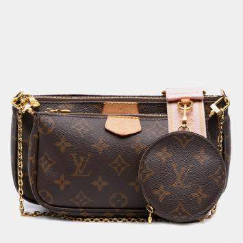 Pre Owned Louis Vuitton Brown Monogram Multi Pochette Accessoires