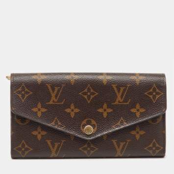 Pre Owned Louis Vuitton Monogram Canvas Sarah Wallet