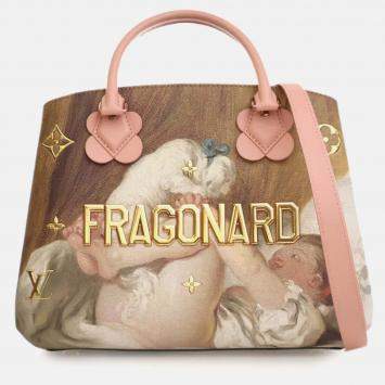 Pre Owned Louis Vuitton Brown Jeff Koons Masters Collection Montaigne MM