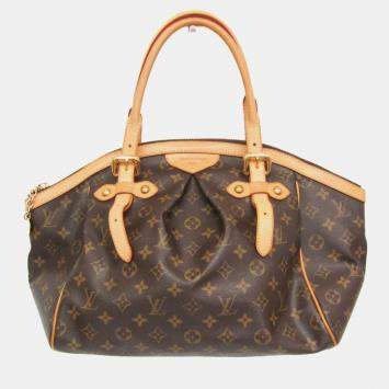 Pre Owned Louis Vuitton Monogram Tivoli GM Tote Bag Brown