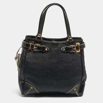 مملوكة مسبقًا Louis Vuitton Black Suhali Leather Le Majestueux Bag